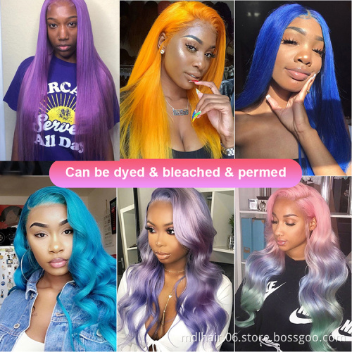 Wholesale Mink Lace Front Wig Vendor Unprocessed Peruvian Hair Virgin Cuticle Aligned Human Hair 360 Lace Frontal Wig Water Wave